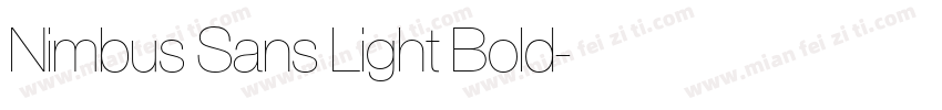 Nimbus Sans Light Bold字体转换